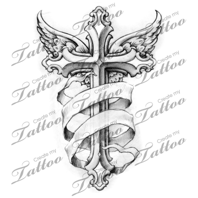 400x400 Collection Of Free Rosary Drawing Word Tattoo Download On Ui Ex - Rosary Drawing