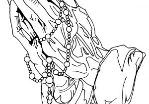 300x210 How To Draw Praying Hands With Rosary - Rosary Drawing