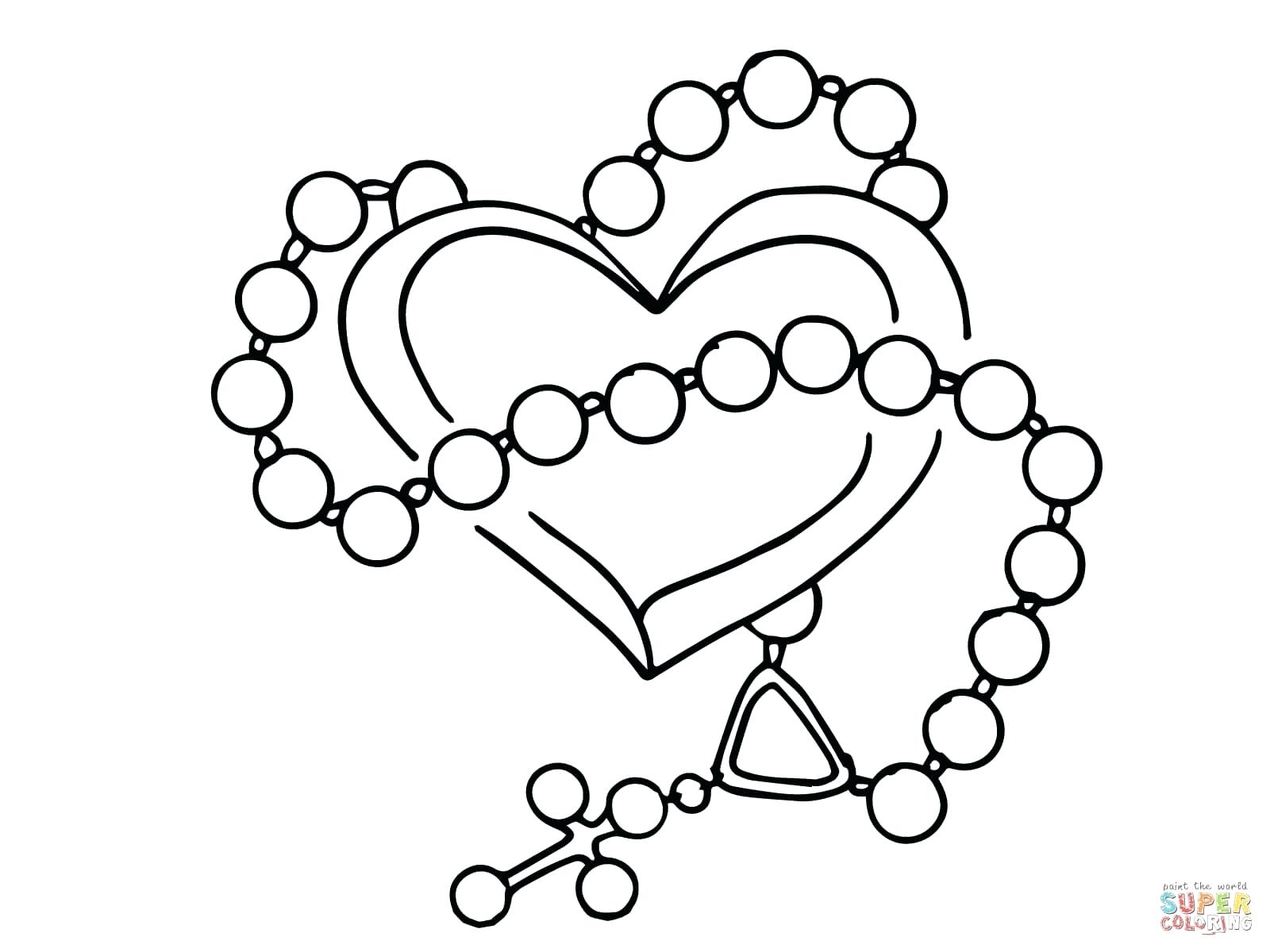 1600x1200 Rose And Rosary Drawing - Rosary Drawing