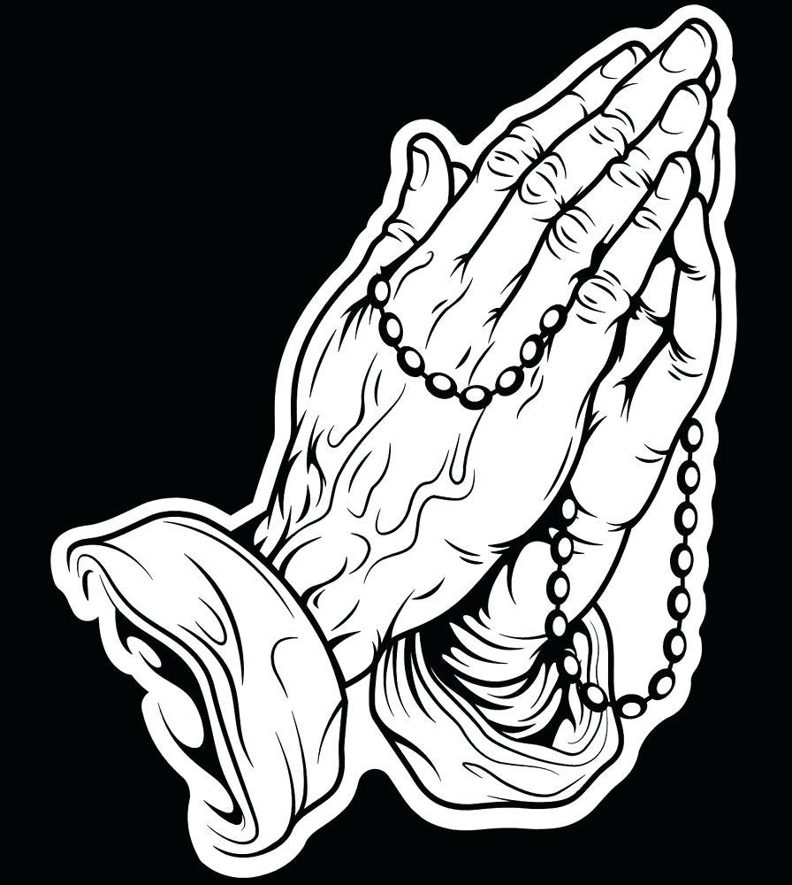 896x1000 Best Hd Praying Hands With Rosary Drawing Photos - Rosary Drawing Pictures