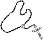 172x160 Drawn Cross Rosary - Rosary Drawing Pictures