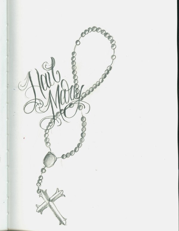 600x776 Rosary Drawing Free Download - Rosary Drawing Pictures