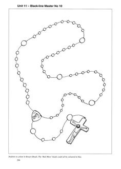 236x330 Coloring - Rosary Drawing Pictures