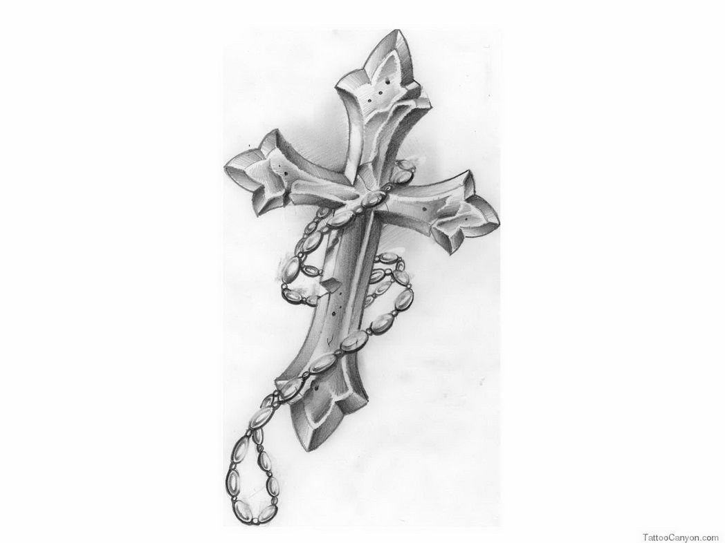 1048x786 Rosary Drawing Jesus Cross Tattoo For Free Download - Rosary Tattoo Drawing