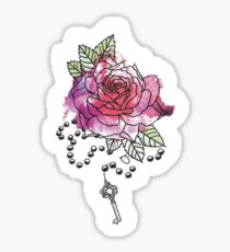 210x230 Rosary Drawing Stickers Redbubble - Rose And Rosary Drawing