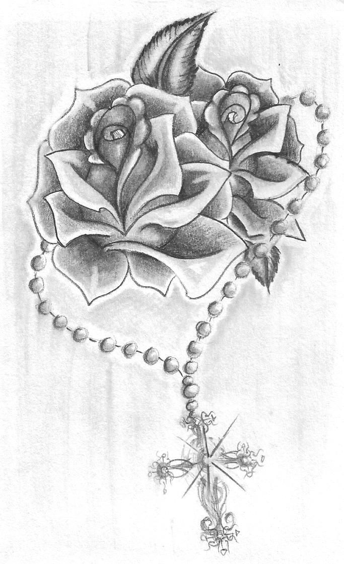 Rose And Rosary Drawing at Explore collection of