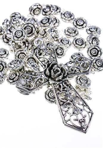 346x500 The Rose - Rose And Rosary Drawing