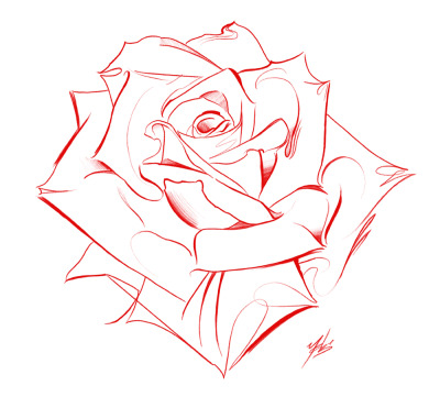 400x371 Rose Art Tumblr - Rose Art Drawing