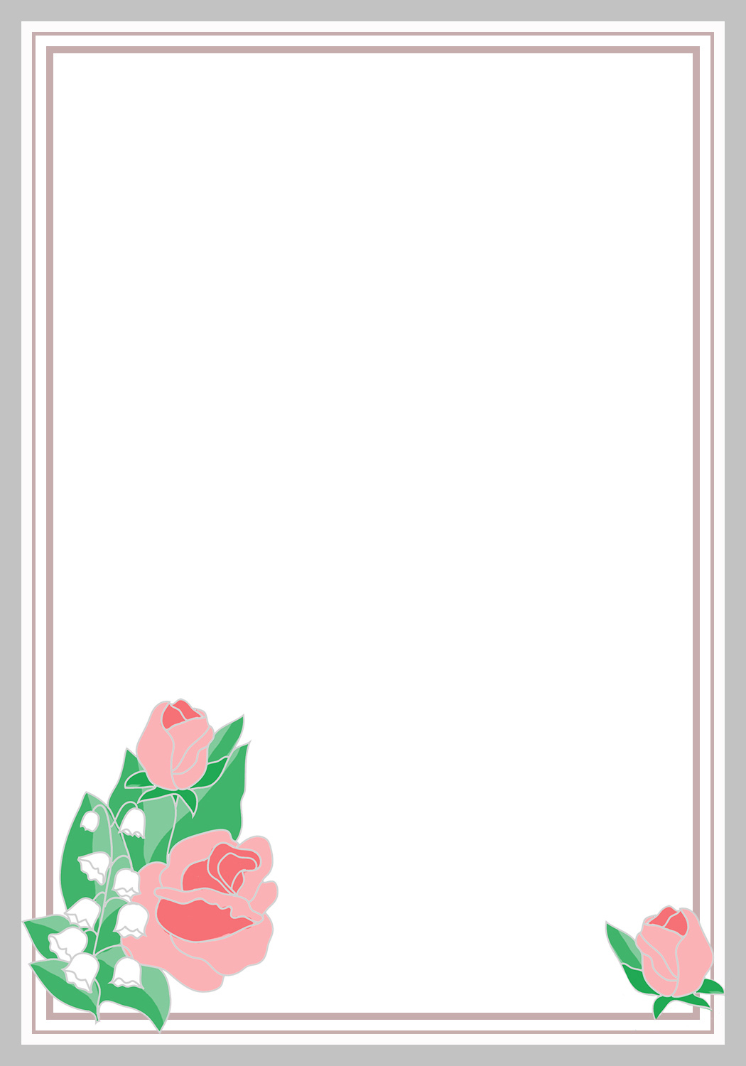 1050x1500 flower borders and frames - Rose Border Drawing