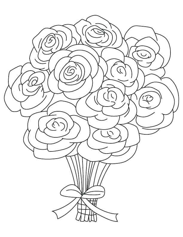 612x792 coloring pages of a rose border compass - Rose Border Drawing
