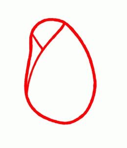 260x302 How To Sketch A Rose - Rose Bud Drawing