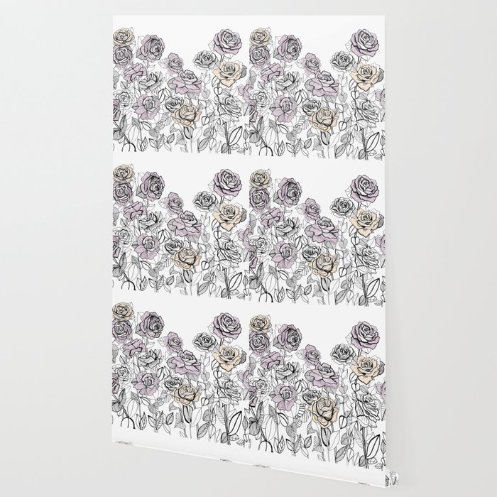 700x700 rose bush drawing graphic design wallpaper - Rose Bush Drawing
