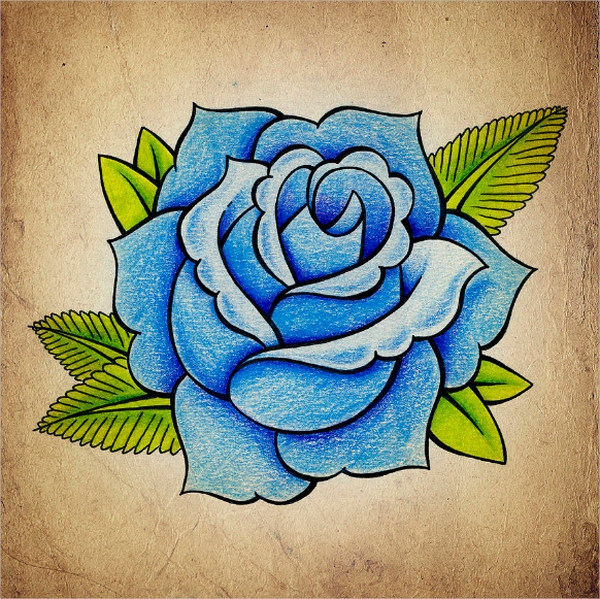 600x599 Rose Drawings - Rose Design Drawing
