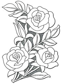 236x323 Rose Border Drawing - Rose Design Drawing