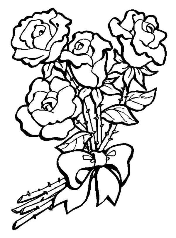 600x808 Rose Drawing Clip Art At Getdrawings Free For Personal Use - Rose Drawing Clip Art
