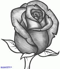 208x242 Pre Dopyt Rose Drawing Artistic - Rose Drawing Images