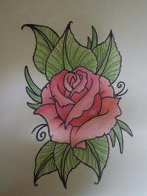 300x400 A Rose Drawing - Rose Drawing Images