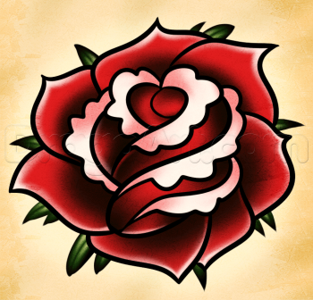 350x336 How To Draw A Rose For Beginners, Step - Rose Drawing Steps Beginners