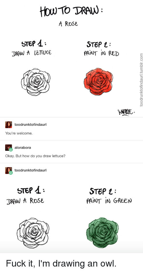 500x949 how to tran a rose step step draw a lettuce faint in red - Rose Drawing Tumblr