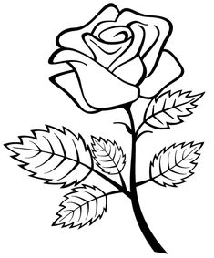 235x283 Rose Lineart - Rose Flower Line Drawing