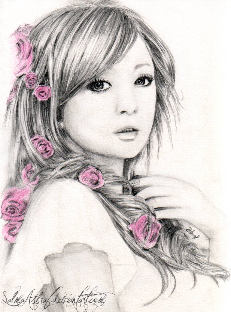 769x1039 Rose Girl - Rose Girl Drawing