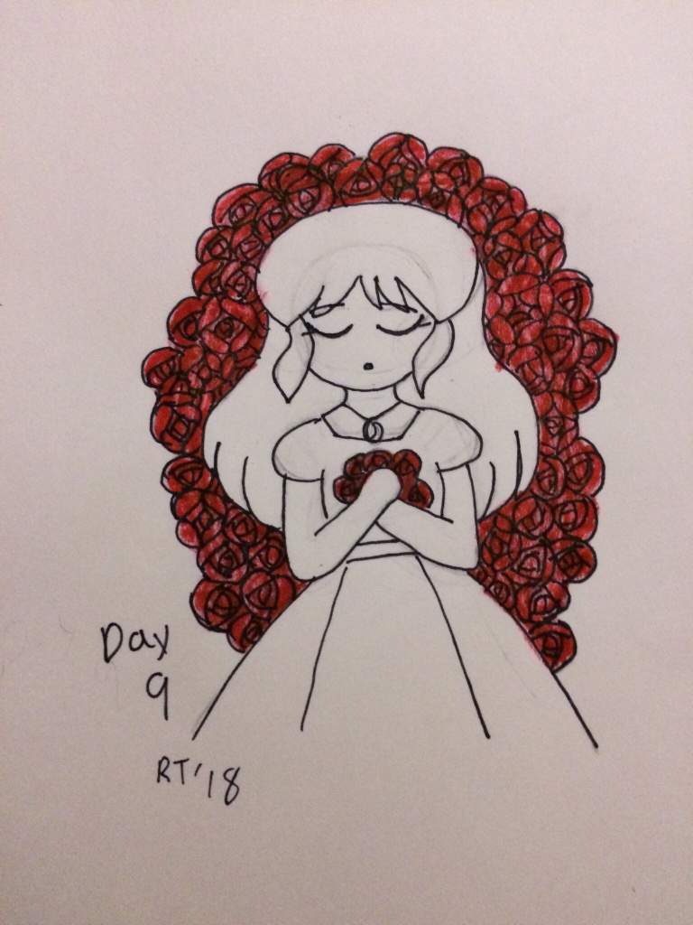 768x1024 Day Rose Girl - Rose Girl Drawing