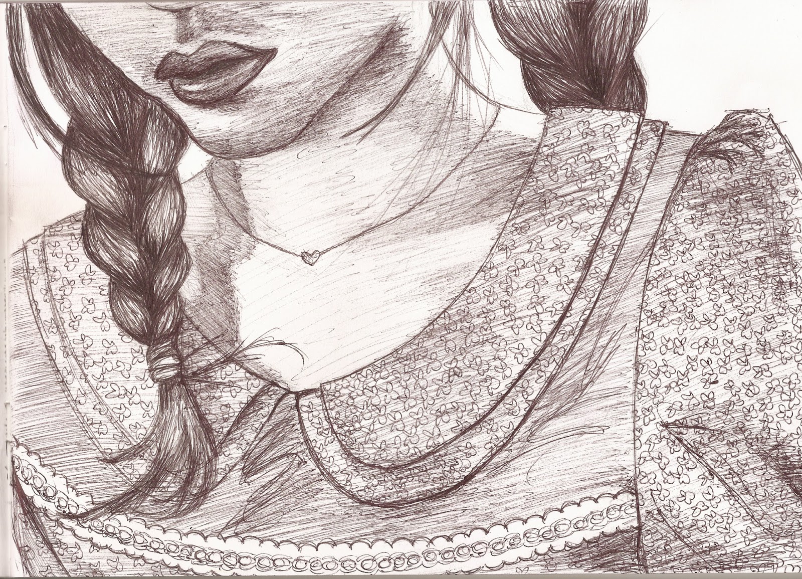 1600x1155 emily rose drawing girl - Rose Girl Drawing