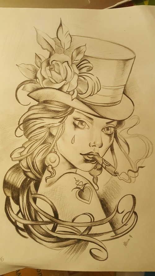 500x890 Rose - Rose Head Drawing