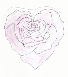 235x266 Drawing Of A Rose And Heart Best Tattoo Images Beautiful - Rose Heart Drawing