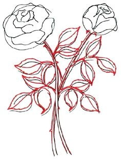 236x311 Draw A Rose Leaf Best How To Draw Tutorials Flowers Images - Rose Leaf Drawing