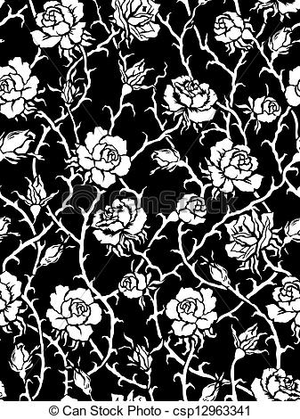 337x470 Pictures Black And White Roses Graphics - Rose Pattern Drawing