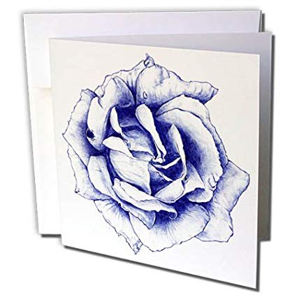 425x425 Ronn Kools - Rose Pen Drawing