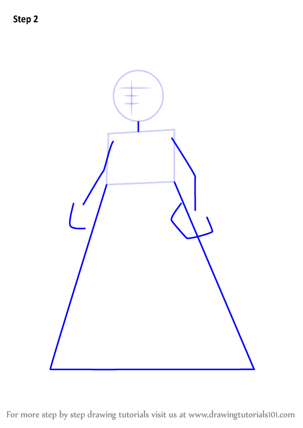 598x844 Learn How To Draw Rose Quartz From Steven Universe - Rose Quartz Drawing