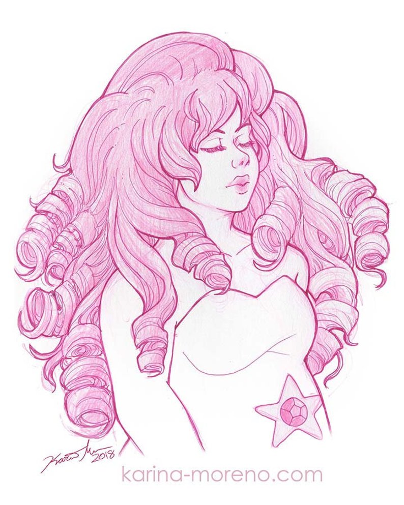794x993 Rose Quartz Steven Universe Print X In Etsy - Rose Quartz Drawing