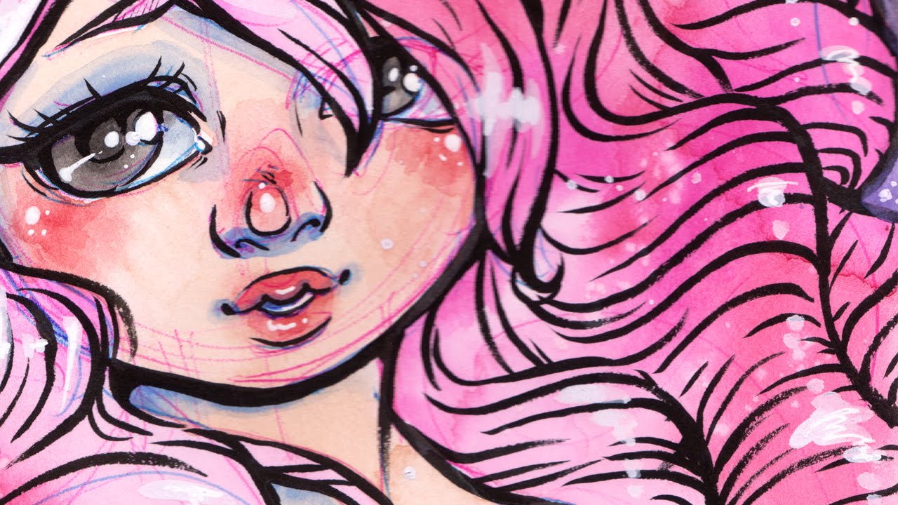 1280x720 Watch Me Draw - Rose Quartz Drawing