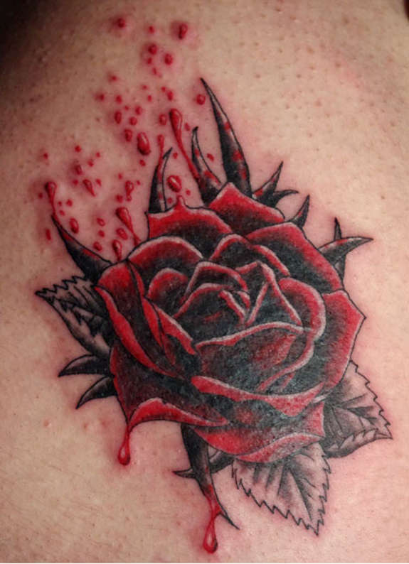 Rose Tattoo Drawing at PaintingValley.com | Explore collection of Rose ...
