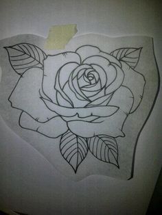 236x314 Traditional Rose - Rose Tattoo Drawing Tumblr