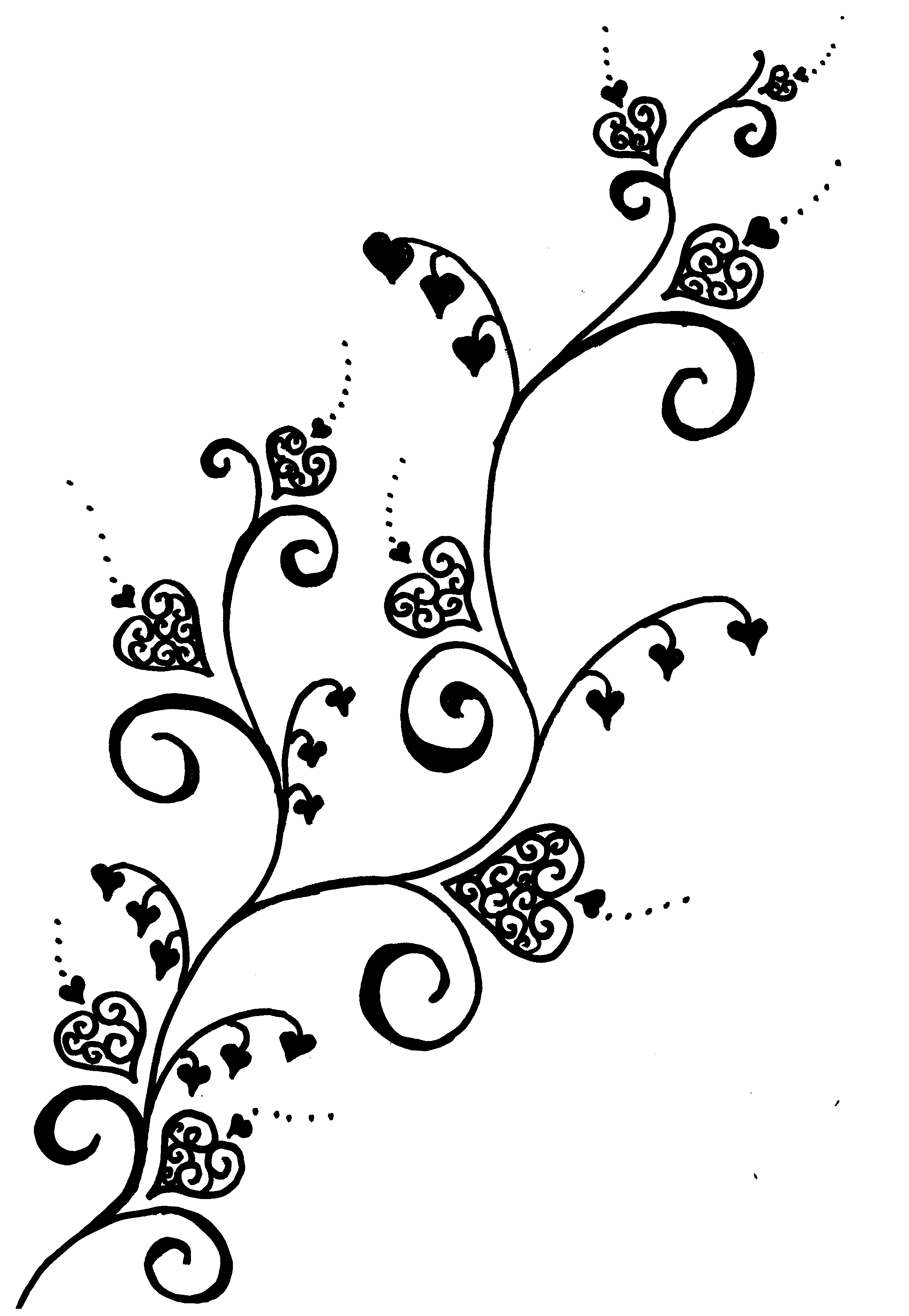 2147x3106 Rose Vine Peace Sign And Music Tattoo Tattoo Ideas - Rose Vine Drawing Designs
