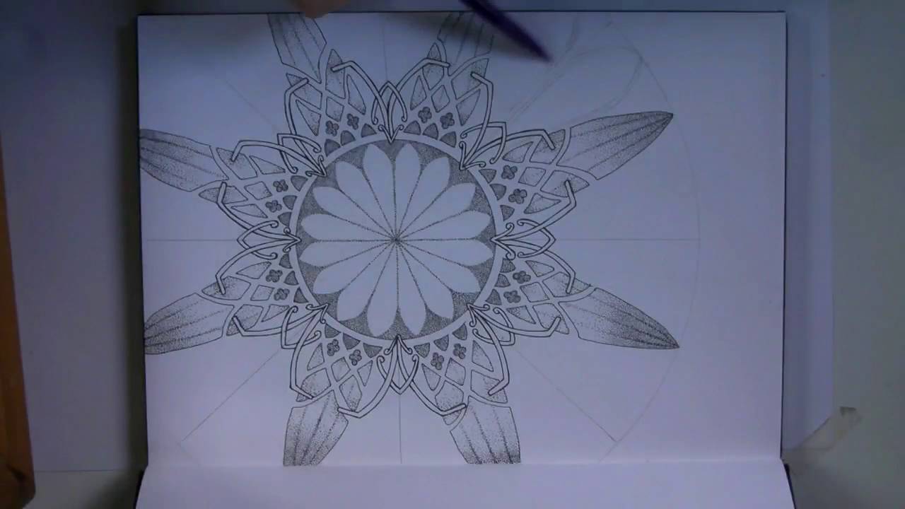 1280x720 Drawing A Rose Window - Rose Window Drawing