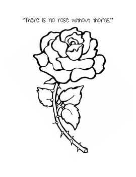 270x350 esperanza rising theme activity - Rose With Thorns Drawing