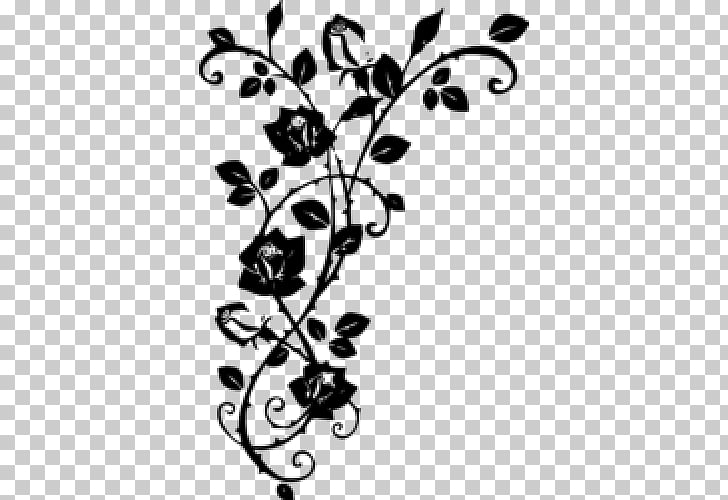 728x500 Rose Thorns, Spines, And Prickles Vine Drawing, Rose Png Clipart - Rose With Thorns Drawing