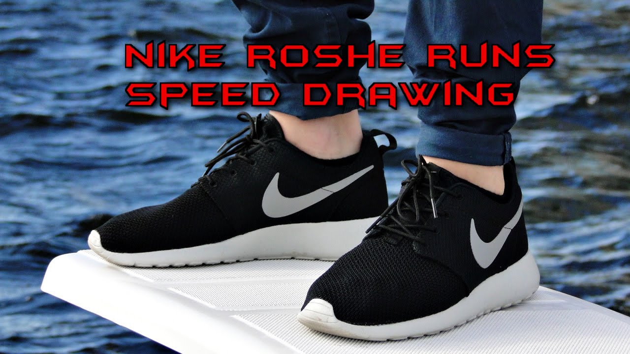 1280x720 Nike Roshe Run Speed Drawing - Roshe Drawing
