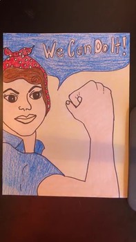 197x350 rosie the riveter worksheets teaching resources tpt - Rosie The Riveter Drawing