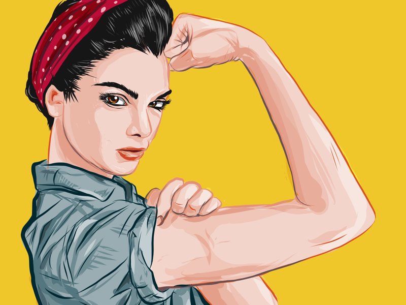 Rosie The Riveter Drawing at Explore collection of