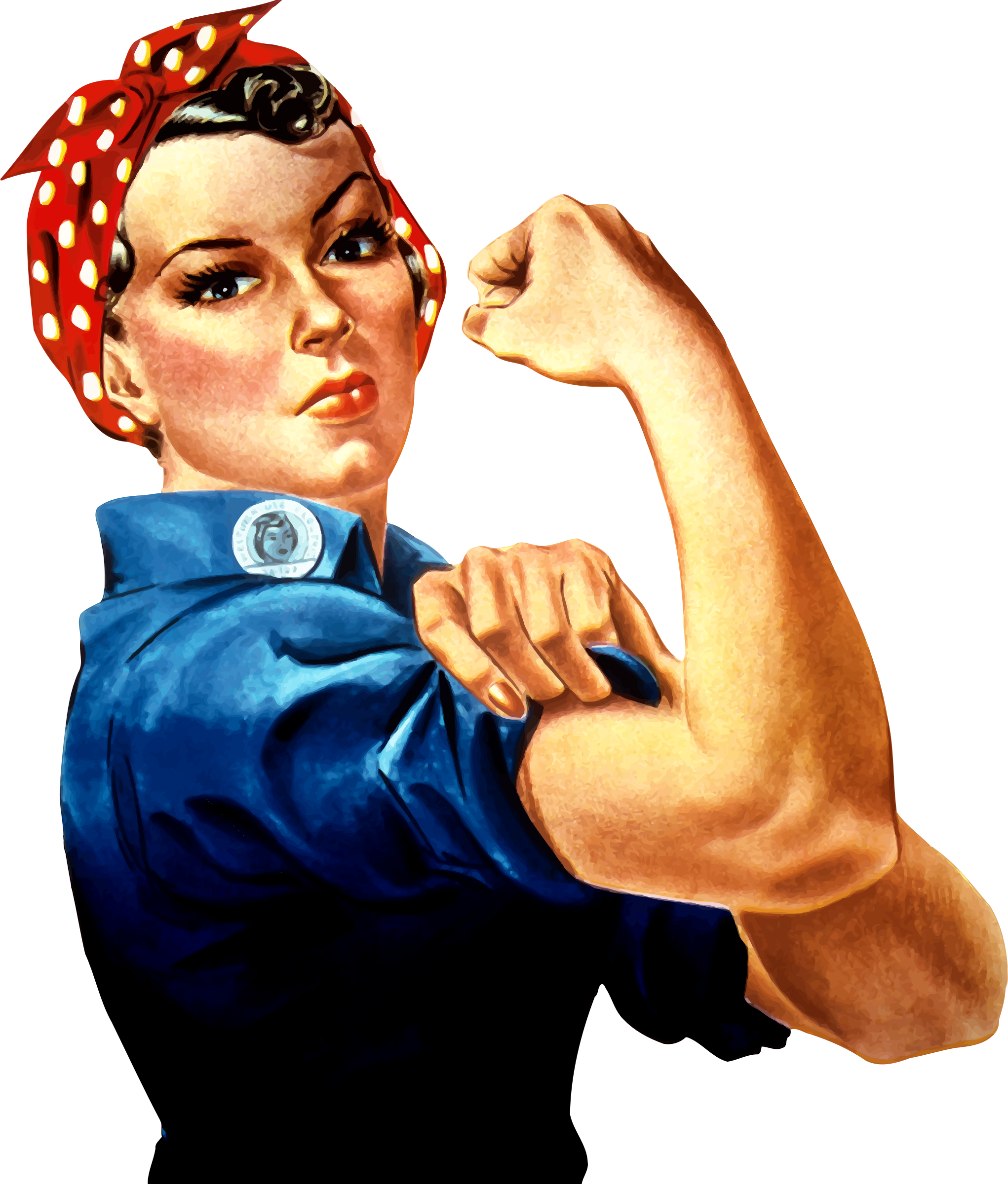 2042x2400 Rosie The Riveter Vector Clipart Image - Rosie The Riveter Drawing