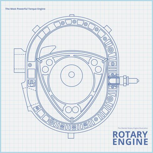 490x490 rotary car engine drawing illustration - Rotary Drawing