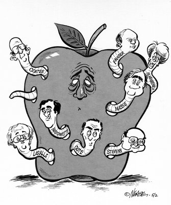335x400 Steve Nease Editorial Cartoons Rotten Apple Oakville Images - Rotten Apple Drawing