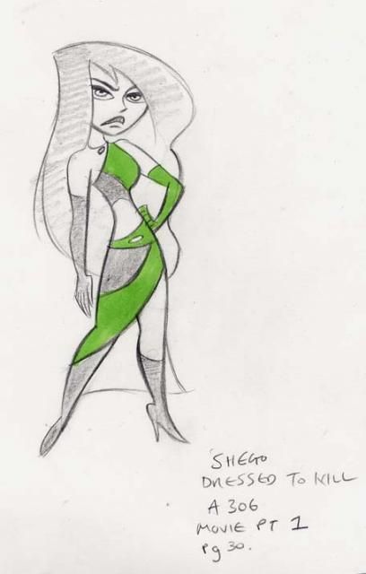 408x640 rough drawing of shego - Rough Drawing