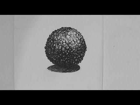 480x360 Pen And Ink Texture Challenge How To Draw A Bumpy Toad Ball - Rough Texture Drawing