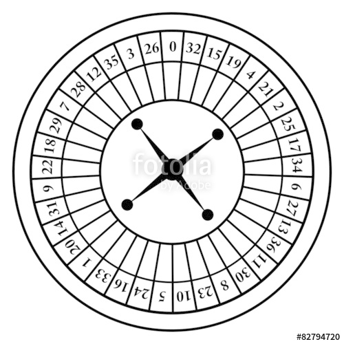 500x500 Roulette Wheel Stock Image And Royalty Free Vector - Roulette Wheel Drawing